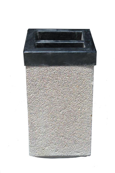 Square Dustbin with Fibreglass lid.